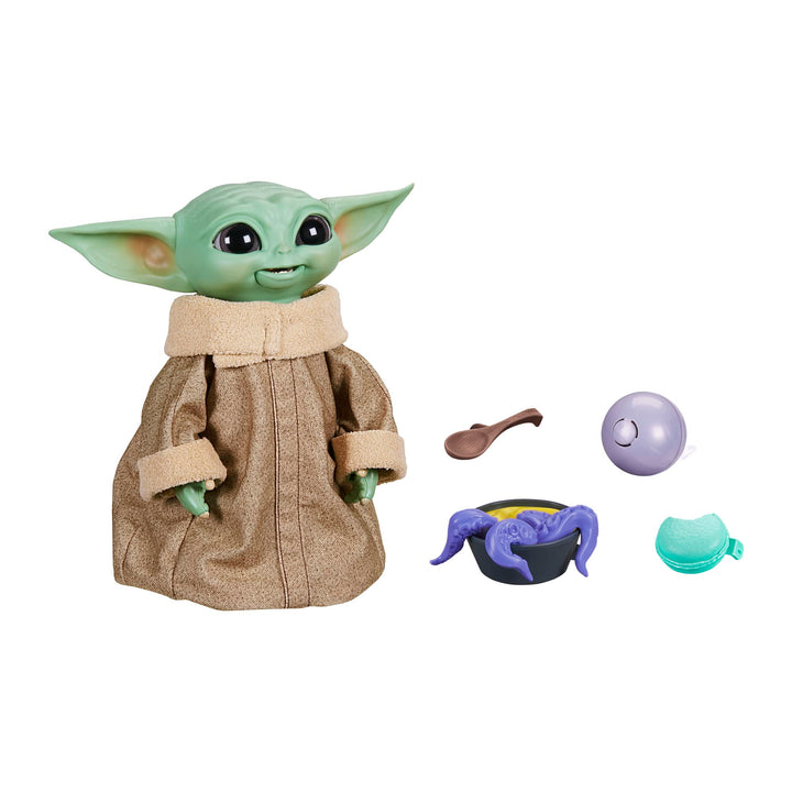 Hasbro F2849 Star Wars Galactic Snackinâ€™ Grogu 23,5 cm groÃŸe elektronische Figur mit über 40 Soun