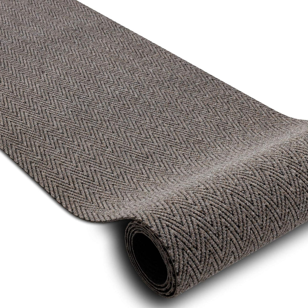 Runner - Türmatte rutschfest Magnus 1951 Zigzag Outdoor, Indoor beige 100x440 cm 100 x 440 cm Magnus