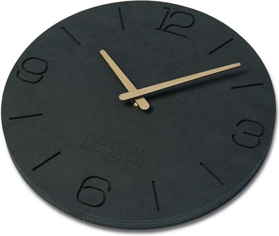 FLEXISTYLE Wanduhr ohne tickgeräusche ECO 30cm, Wohnzimmer, Schlafzimmer, in Europa hergestellt (Sch