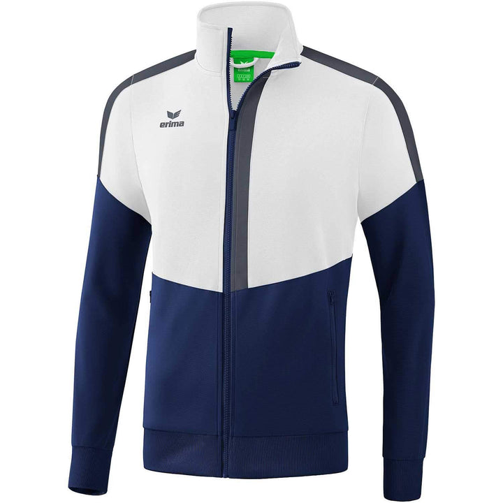 Erima Kinder Trainingsjacke Squad Worker 152 weiss/new navy/slate grey, 152 weiss/new navy/slate gre