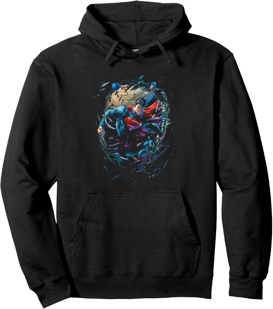 Superman Breaking Space Pullover Hoodie