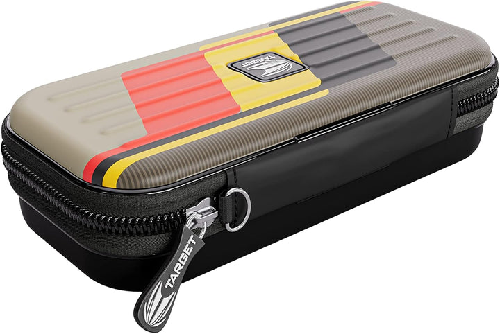 Target Darts Unisex-Adult Dimitri Van den Bergh Takoma Darts Tasche, Sand, Schwarz, Gelb and Roter,