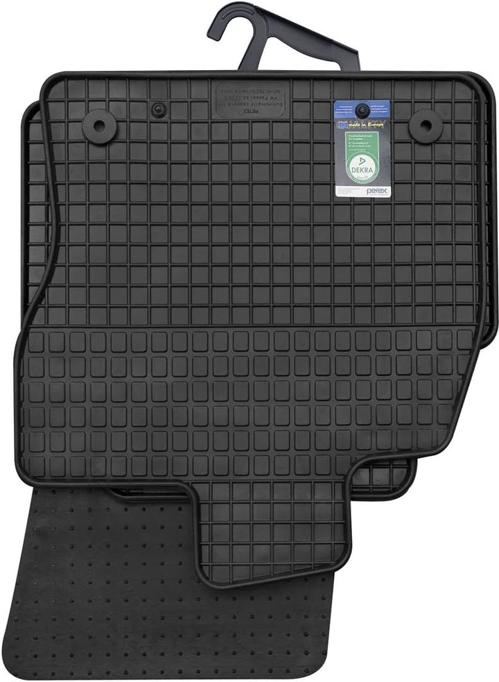 PETEX Gummimatten passend für Passat ab 11/2014 / Passat GTE Variant ab 11/2014 Fussmatten schwarz 4