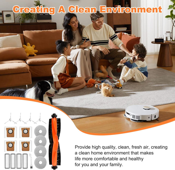 18 Stück Zubehör kompatibel für Xiaomi Robot Vacuum X20+ / X10+ Saugroboter, Ersatzteile Zubehörset
