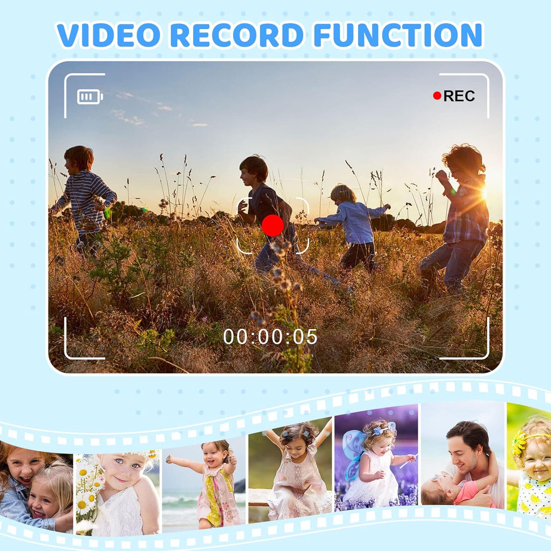 ASTGMI Kinderkamera 2,0 Zoll Kinder Digitalkamera, Minikamera Kinder wiederaufladbar Camcorder Gesch