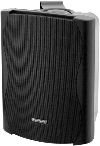 OMNITRONIC C-60 schwarz 2X | Passives 2-Wege-Lautsprecherpaar mit Halterung, 6,5"-Tieftönern und 50