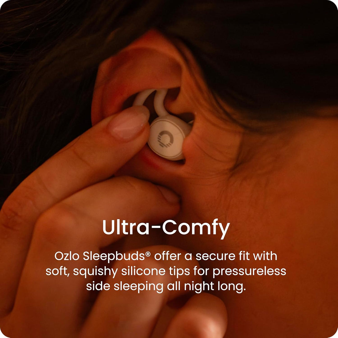 Ozlo Sleepbuds Sleep Headphones for Side Sleepers Sleep Earphones with Up to 10 Hours Bluetooth Stre
