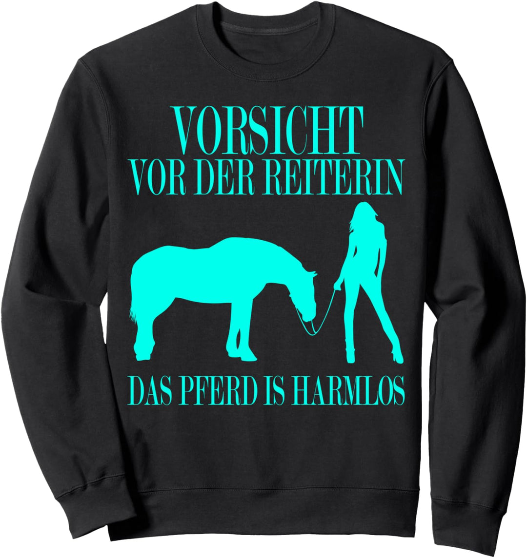 Zum Reiten Geboren Pferde Mädchen Reiterin Pferd T-Shirt Sweatshirt