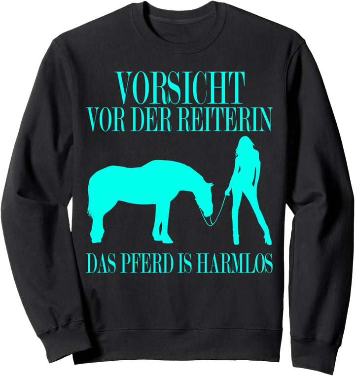 Zum Reiten Geboren Pferde Mädchen Reiterin Pferd T-Shirt Sweatshirt