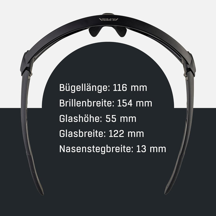 ALPINA 5W1NG - Verspiegelte und Bruchsichere Sport- & Fahrradbrille Mit 100% UV-Schutz Für Erwachsen