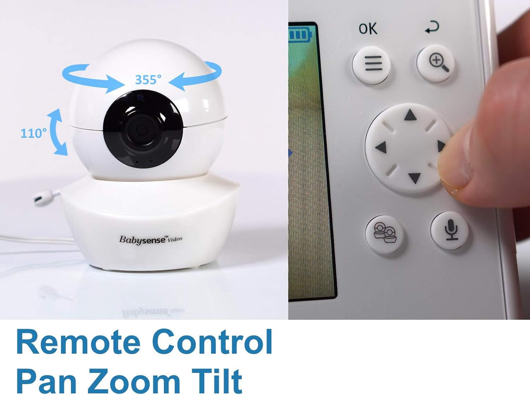 Babysense Zusatzkamera für Babyphone V43 (Diese Kamera ist Nicht für das Modell HDS2 geeignet)