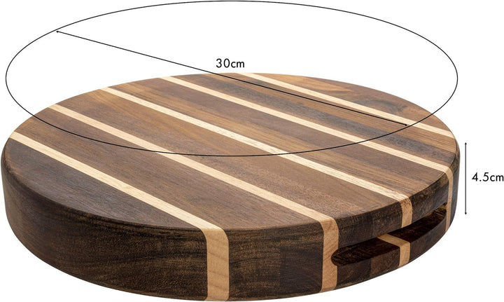 Grunwerg Rockingham Forest Multi-Holz Schneidebrett – Akazie, Verkohlte Akazie & Kautschukholz – Run