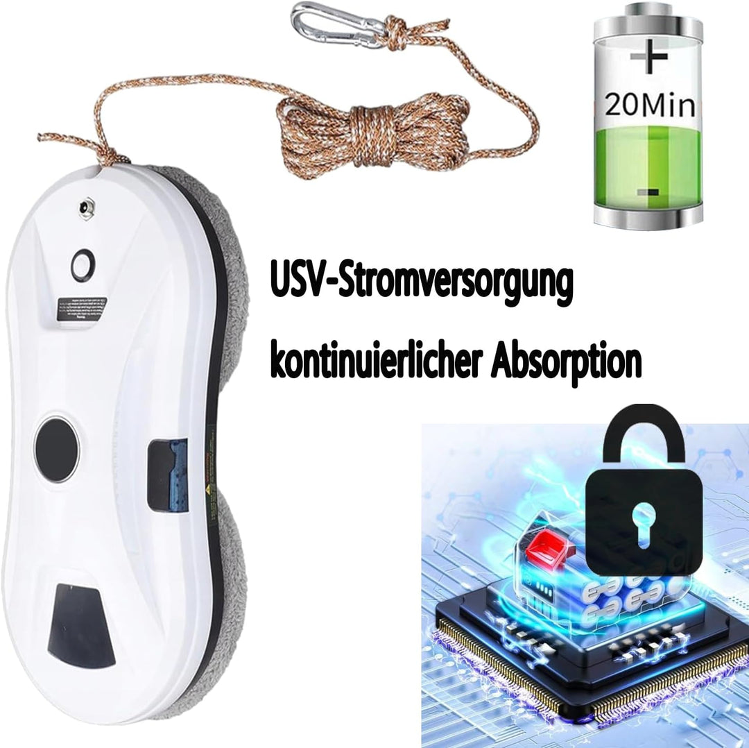 Hooha Fensterputzroboter 5600Pa Elektrischer Fensterreiniger/Marmor&Fliesenwand Reinigungsroboter mi