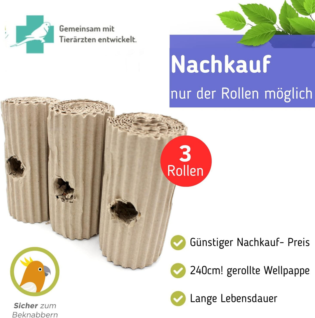Vogelgaleria® Knabberparadies für Vögel - Ausgiebige Beschäftigung Wird durch diesen Vogelspielplatz