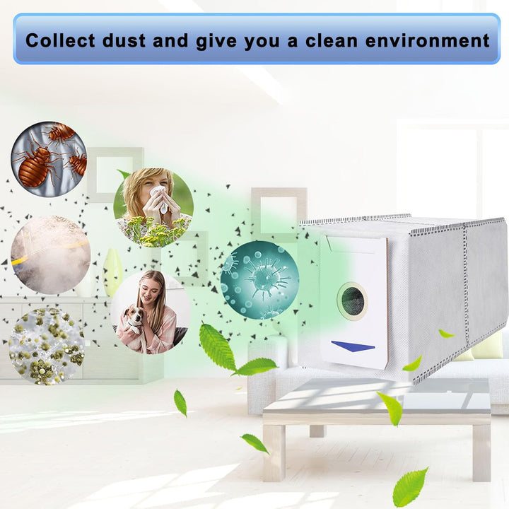 12 Stück Staubbeutel Zubehör für Ecovacs Deebot T30 Omni/ T30 Pro Omni Saugroboter, 3L Grosser Kapaz