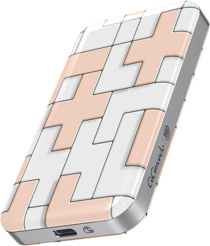 GiGimundo Portable SSD 512GB, USB3.2 Gen2×2 Extrene Portable SSD 20Gbps, Bis zu 2.000 MB/s USBC Exte