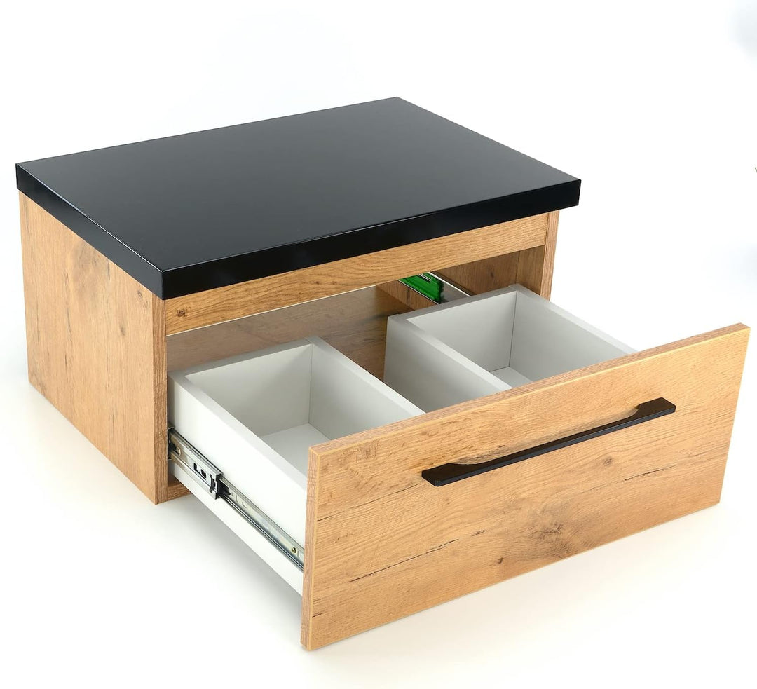 paplinskimoebel Badeschrank Merida B60,5/59,8 x T40/39 x H31,6 cm, mit Schublade, für Wandmontage, a