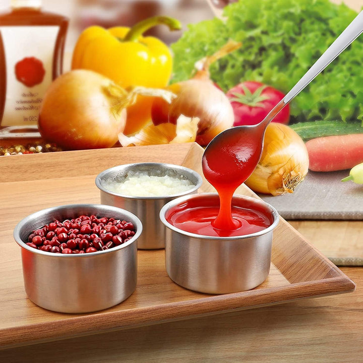 Nicelock kleine edelstahldosen mit deckel, Lebensmittelbehälter Set, Snackbox, Mini-Töpfe mit auslau