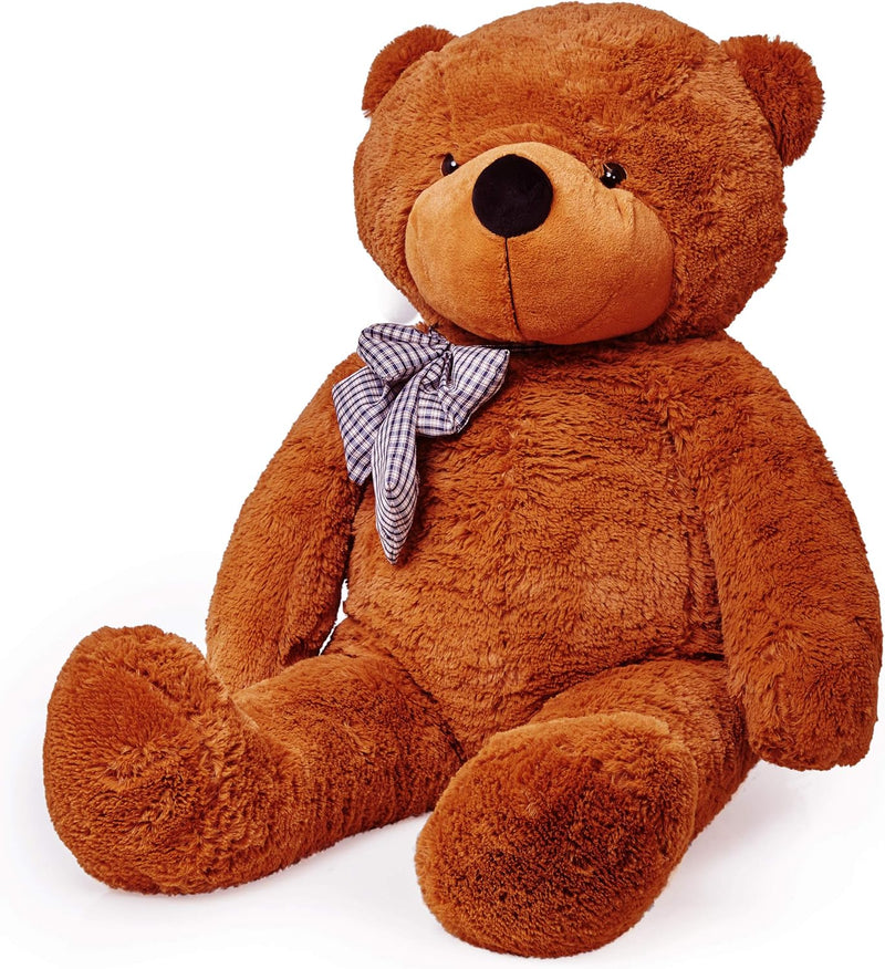 Lumaland XXL-Teddy mit Knopfaugen | Höhe: 120 cm | Süsser Jumbo-Kuschelbär aus hochwertigem Plüsch V