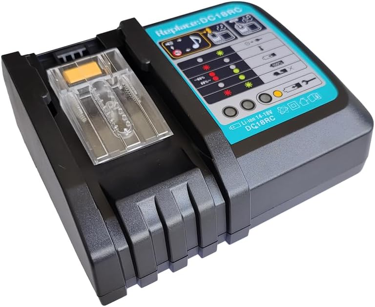 DC18RC 18V 3.0A Schnell Li-Ionen Ladegerät Ersatz für Makita 14.4V und 18V LXT Lithium-Ionen Batteri