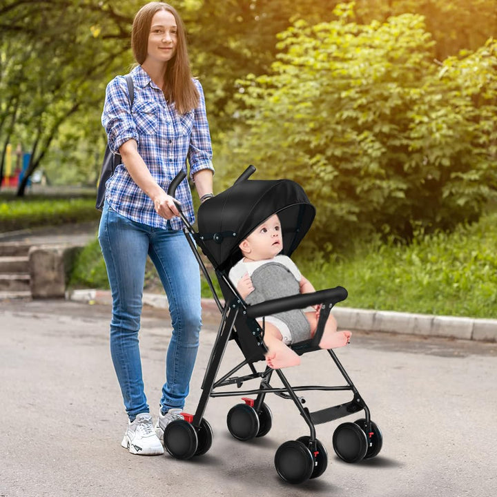 Faltbarer Kinderwagen für Babys, 0 – 4 Jahre, verstellbare Sonnenblende, stossfeste Räder, Kapazität