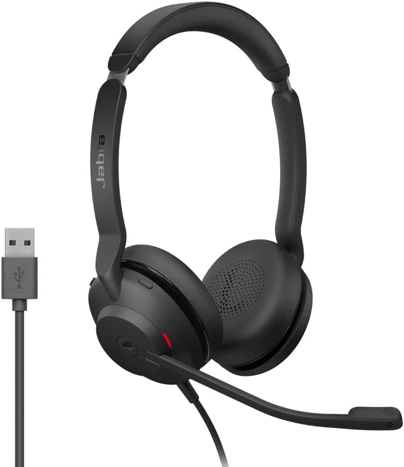 Jabra Evolve2 30 Headset – Noise Cancelling Microsoft Teams Certified Stereo Headphones with 2-Micro