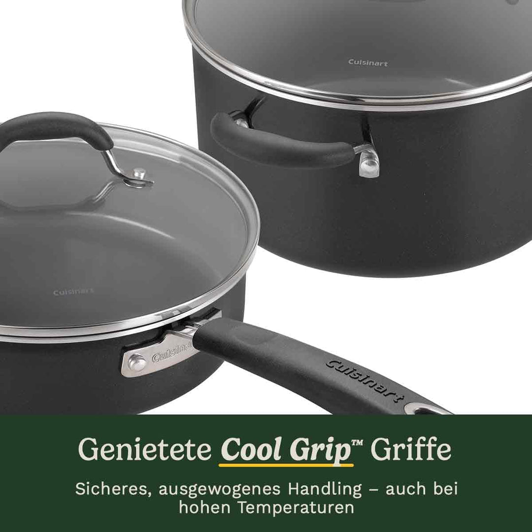 Cuisinart® Ceramica XT Antihaft-Kochgeschirr-Set | 11-teilig: Stielkasserollen, Bratpfannen, Suppent