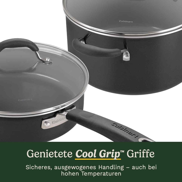 Cuisinart® Ceramica XT Antihaft-Kochgeschirr-Set | 11-teilig: Stielkasserollen, Bratpfannen, Suppent
