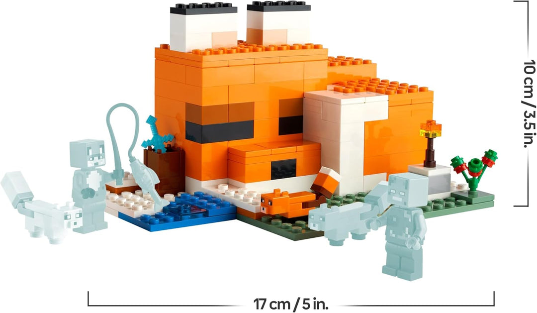 LEGO Minecraft Die Fuchs-Lodge, Spielzeug für Jungen und Mädchen ab 8 Jahren mit Figuren von ertrunk