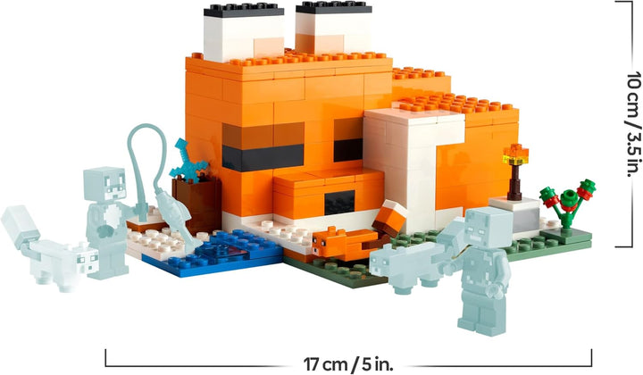 LEGO Minecraft Die Fuchs-Lodge, Spielzeug für Jungen und Mädchen ab 8 Jahren mit Figuren von ertrunk