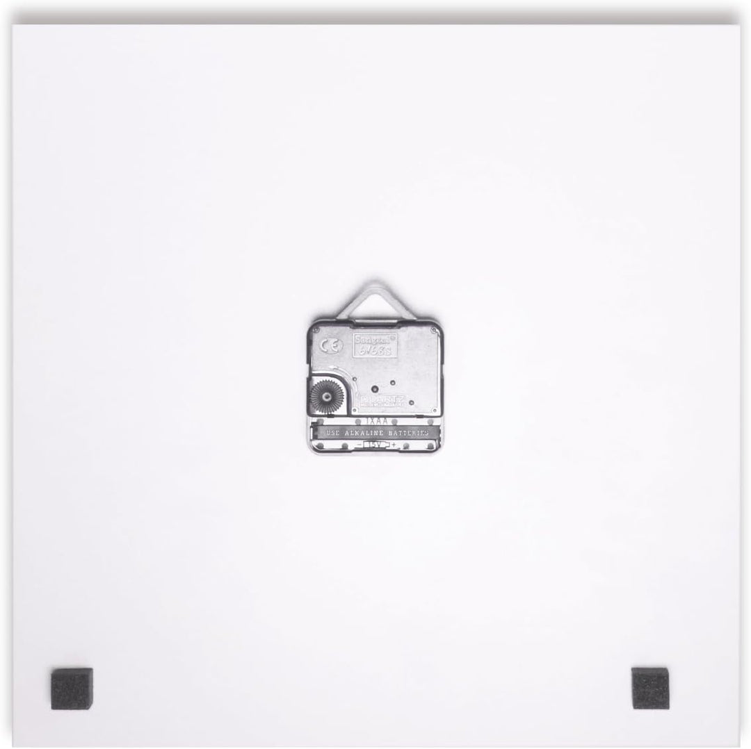 Wallario Design Wanduhr Feldweg in den Sonnenuntergang aus Aluverbund, Alu-Uhr Grösse 30 x 30 cm, we