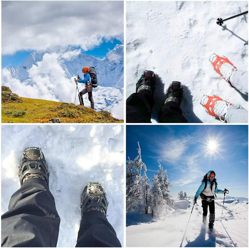 VGEBY Crampon Steigeisen Metallhaken An Kletterschuhe Anti-Rutsch Auf Schnee Oder EIS Extremsport