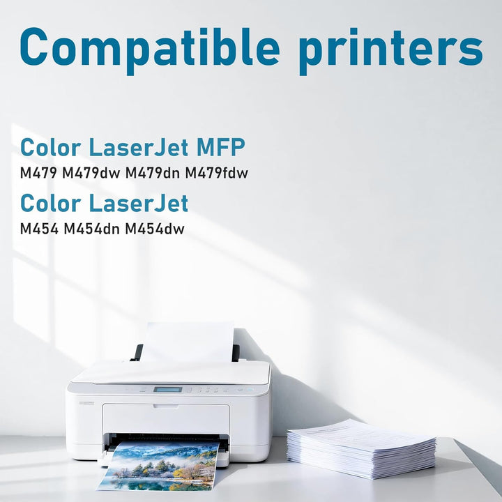 Tinnee 2100 Seiten 415A Toner Kompatibel HP 415A HP W2032A Toner, M479fdw Toner Kompatibel zu HP Col