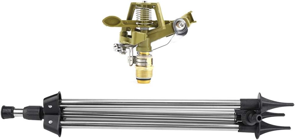 Bewässerungsanlage, Sprinkler mit höhenverstellbarem Stativ, aus Edelstahl