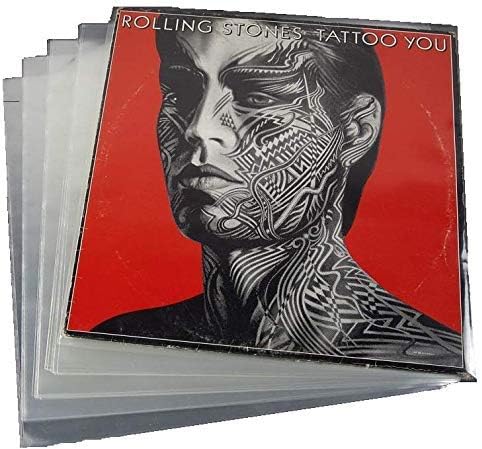 Hüllen für Schallplatten aus Polypropylen, 50 Stück (33 Umdrehungen, 325 x 325 cm, 80 Mikron) für Ei
