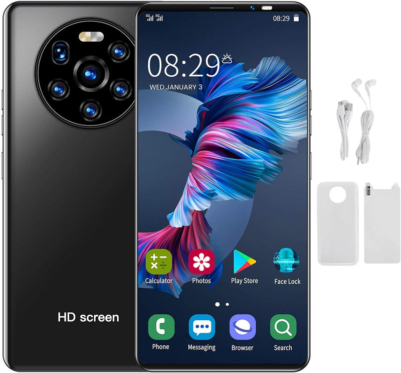 Smartphone ohne Vertrag Günstig, Mate40 Pro Dual SIM Handy Mobiltelefon, 5.45 Zoll HD Vollbild, Andr