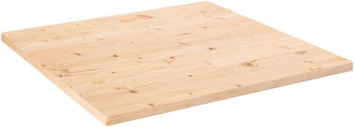 vidaXL Tischplatte 70x70x2,5 cm Massivholz Kiefer Quadratisch 70 x 70 x 2.5 cm Braun, 70 x 70 x 2.5