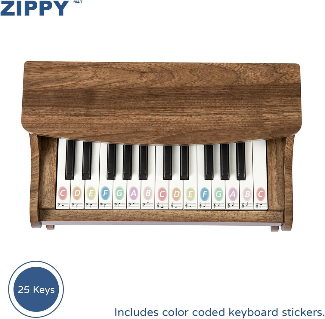 ZIPPY MAT Kinder Klavier Tastatur, 25 Tasten Digitalpiano für Kinder, Mini Musik Lerninstrument Spie