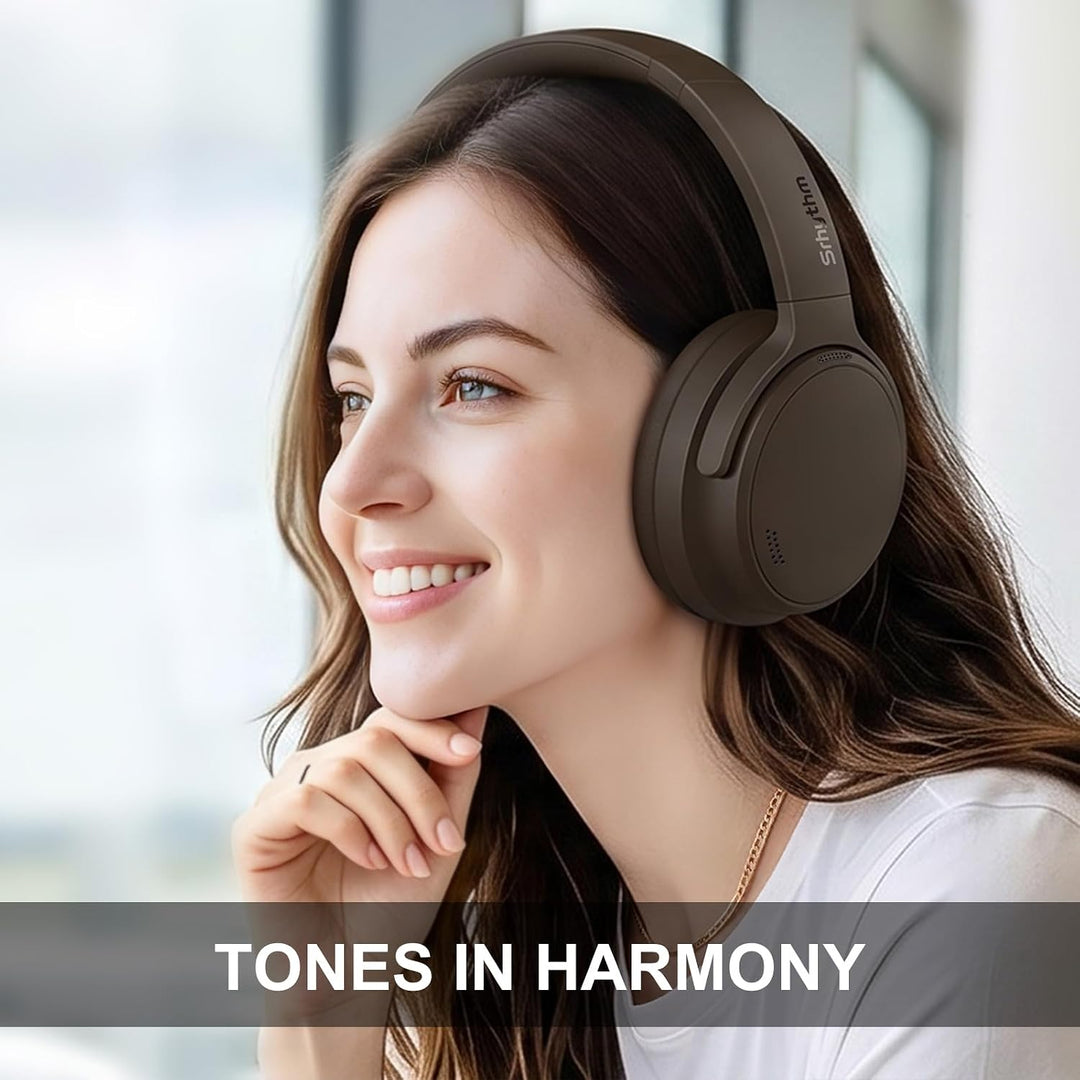 Srhythm NiceComfort 35(2.Gen)Noise Cancelling Kopfhörer 4Lautsprechern40kHz | HD Sound,140 Stunden U
