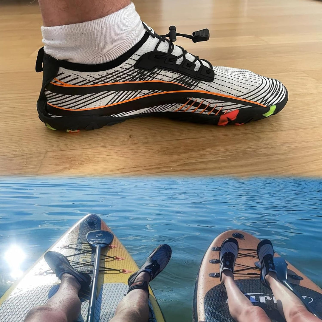 IceUnicorn Strandschuhe Badeschuhe Damen Herren Schwimmschuhe Aquaschuhe Sommer Schnell Trocknend Su