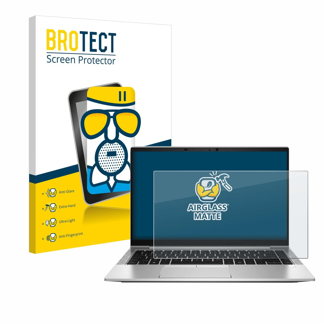 BROTECT Entspiegelungs Schutzglas für HP EliteBook 845 G8 Schutzfolie Panzer Folie Glas Matt [Extrem