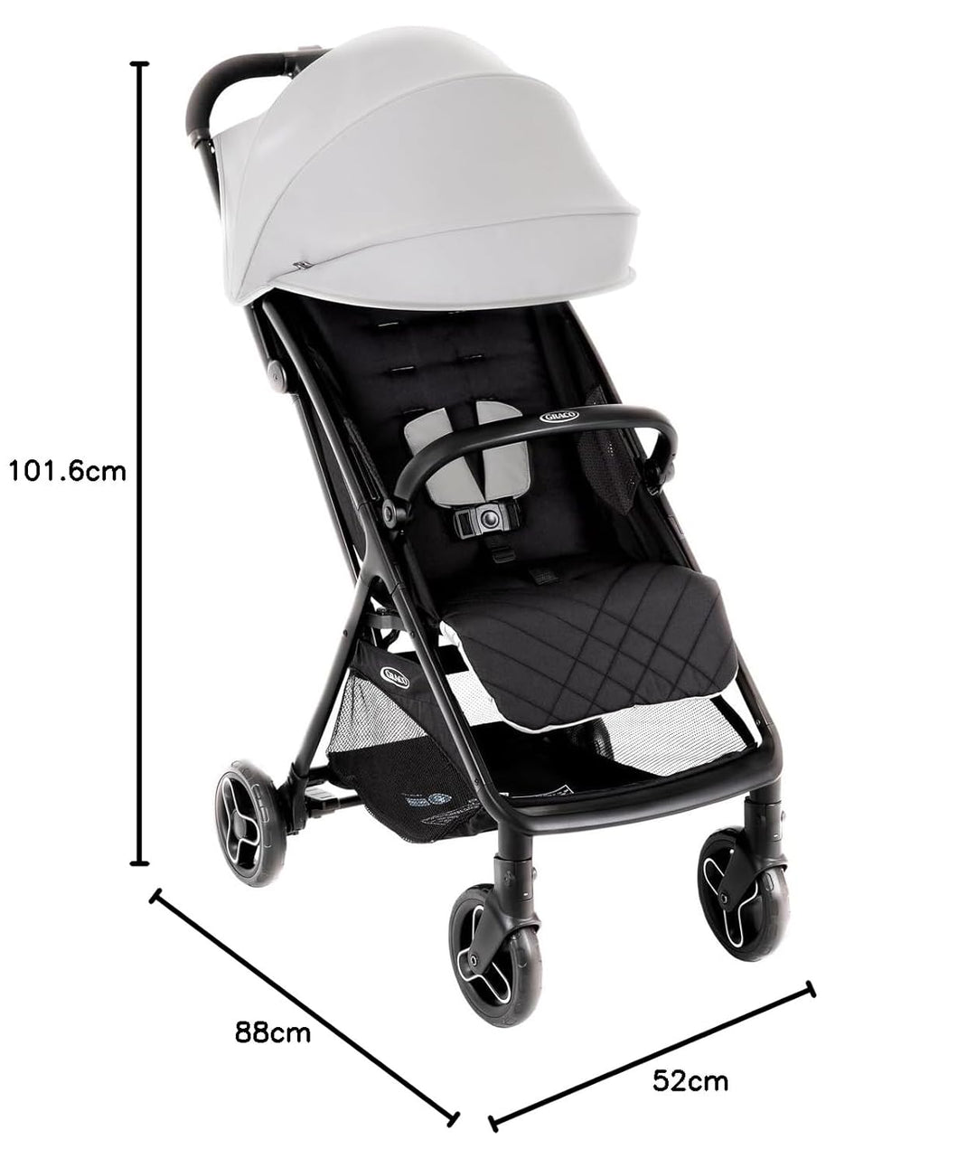 Graco Myavo™ Reisebuggy, ab Geburt bis ca. 4 Jahre (bis 22 kg), leicht, schnell zusammenklappbar, zu