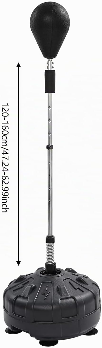 Punchingball Boxstand Standbox Trainer, Standboxsack mit 1 Speed Boxtasche, 90 °Rückprallwinkel, Höh