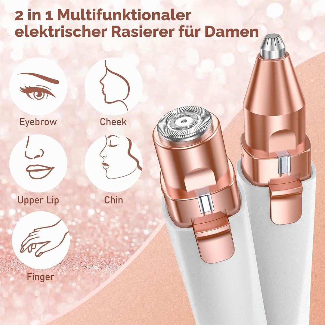 Augenbrauenrasierer elektrisch Gesichtsrasierer frauen elektrisch: Augenbrauen Trimmer damen Augenbr
