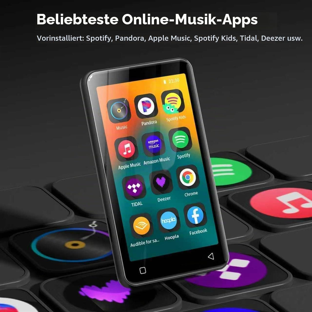 innioasis 16 GB MP3-Player mit Bluetooth und WLAN, MP3-Player, Apple Music, 4 Zoll Touchscreen, Andr