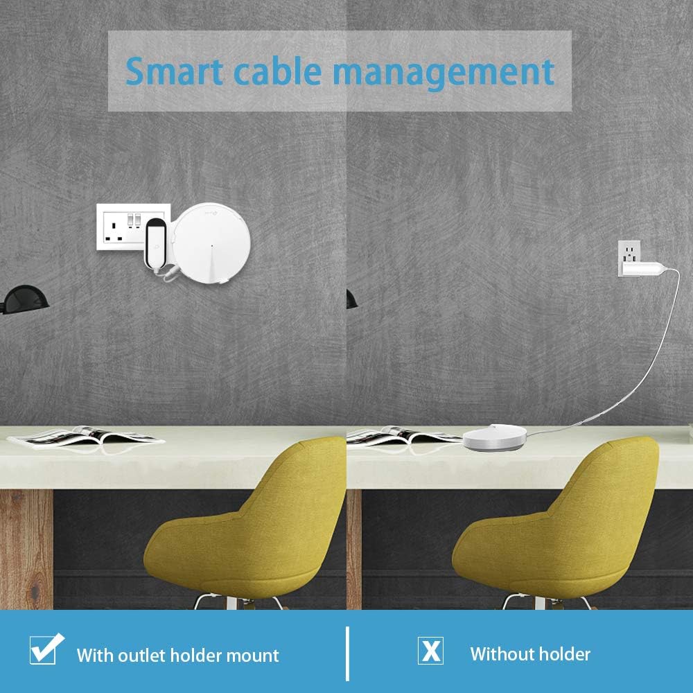 HOLACA Steckdosenhalterung für TP-Link Deco M5 Whole Home Mesh WiFi System - Keine Kabelsalat, stabi