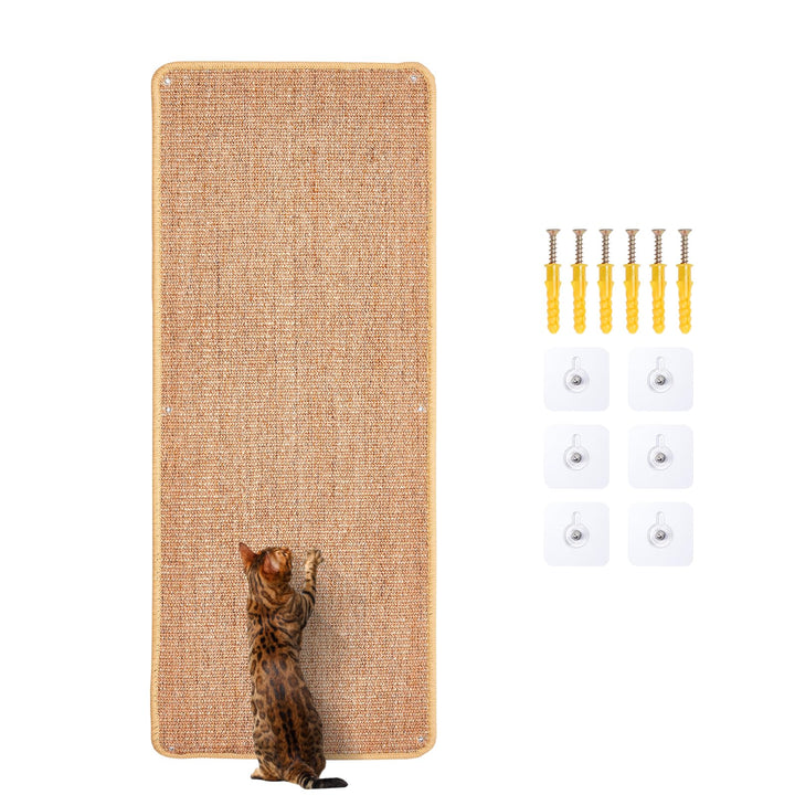 1 Stück Kratzmatte Katze 40x100CM Kratzbretter Natürliche Sisal Kratzmatte Katzenkratzmatte Kratzsch