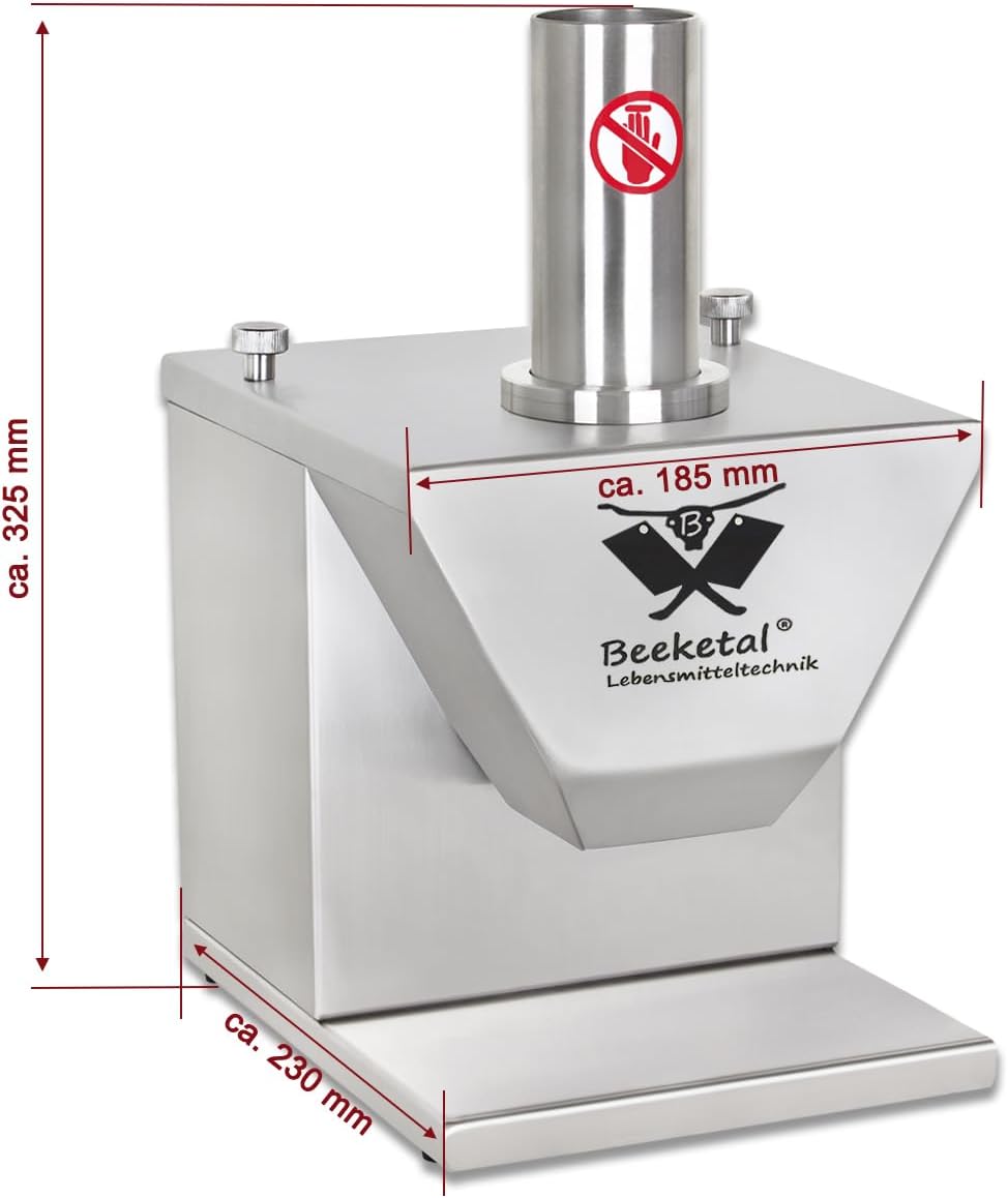Beeketal 'CSB-3E' Profi Gastro Currywurst Schneider elektrisch mit Schnittstärkeneinstellung von 5-3