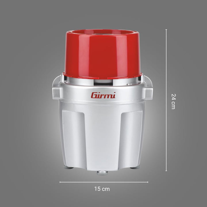 Girmi Tr20 Zerkleinerer mit Klingen aus Titan Rot/Silber