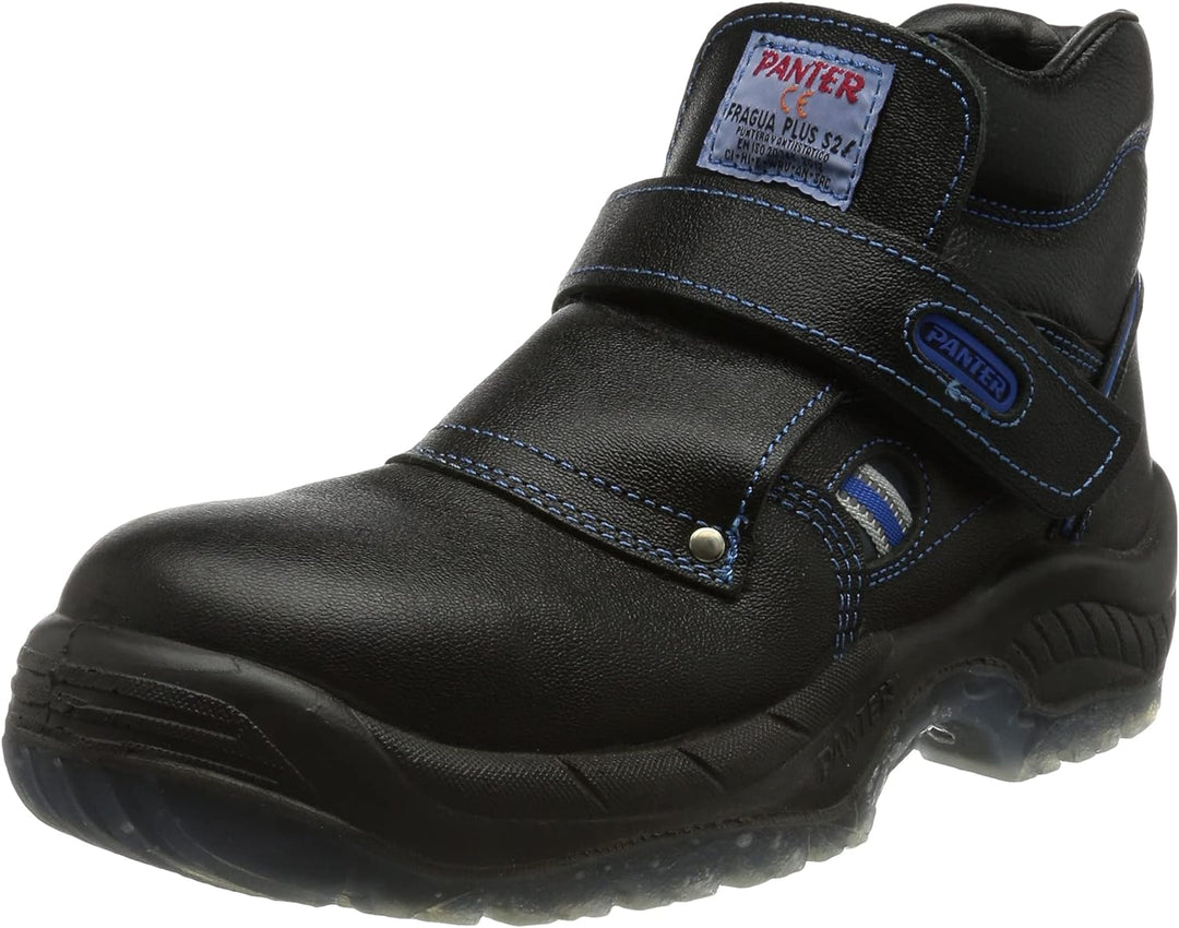 Panter 414101700 – Schmiede Klettverschluss Plus S2 Schwarz PU/TPU, Schwarz, 36 36 EU, 36 EU